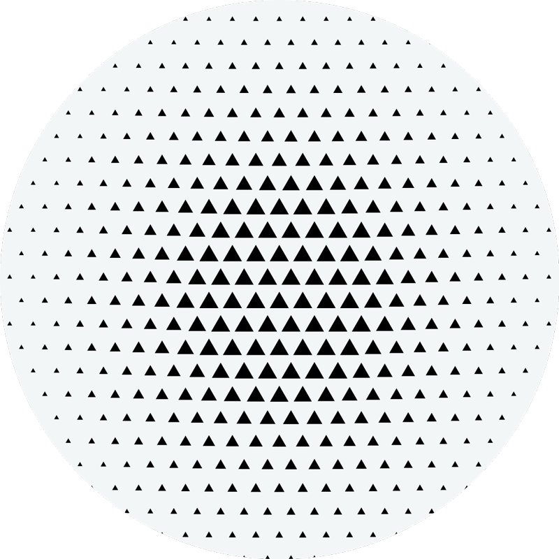 Minimalistický vinyl koberec s trojúhelníky - TenStickers