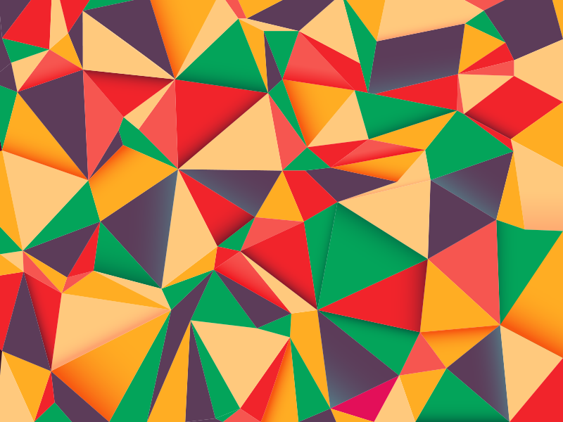 Vinyl barevný trojúhelník styl - TenStickers