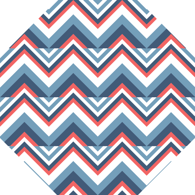 Barevný blok ve tvaru chevron Geometrický vinylový koberec - TenStickers