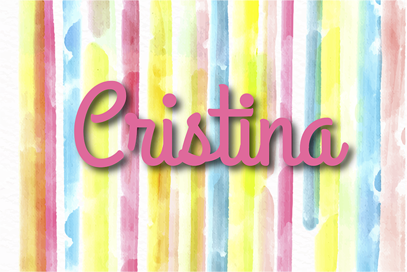 Akvarel pruhovaný koberec s názvem - TenStickers