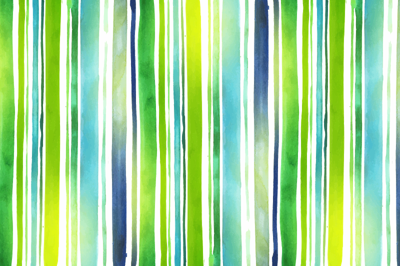 Vinyl koberec s akvarel pruhy - TenStickers