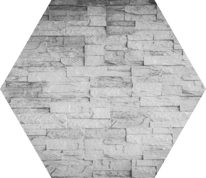 šestihranný textura kámen vinyl koberec - TenStickers