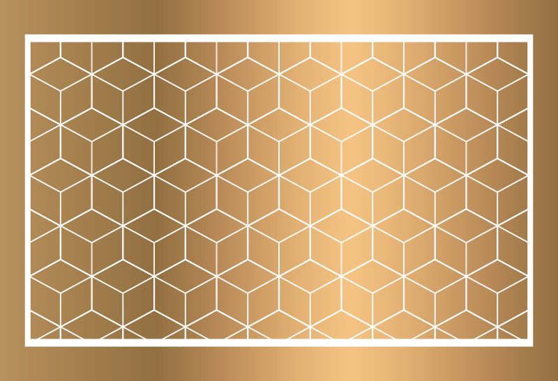 Báječný kostky geometrický vinyl koberec - TenStickers