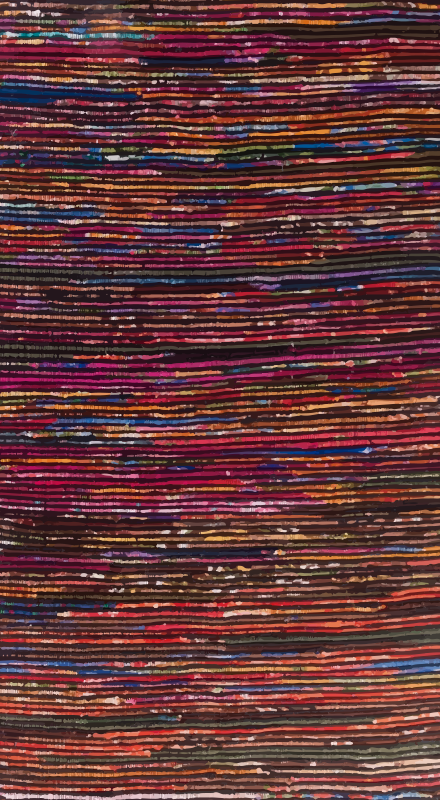 Abstraktní proužky moderní vinyl koberec - TenStickers