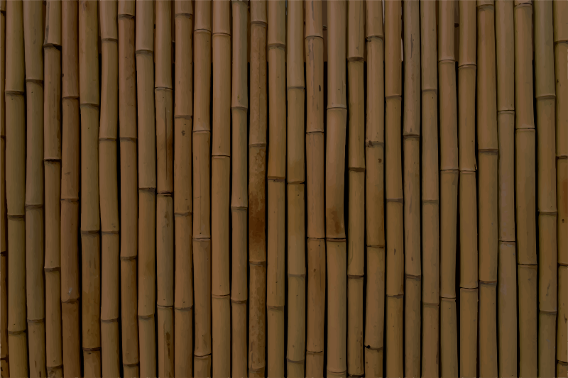 Tmavě bambusová imitace moderního vinylového koberce - TenStickers