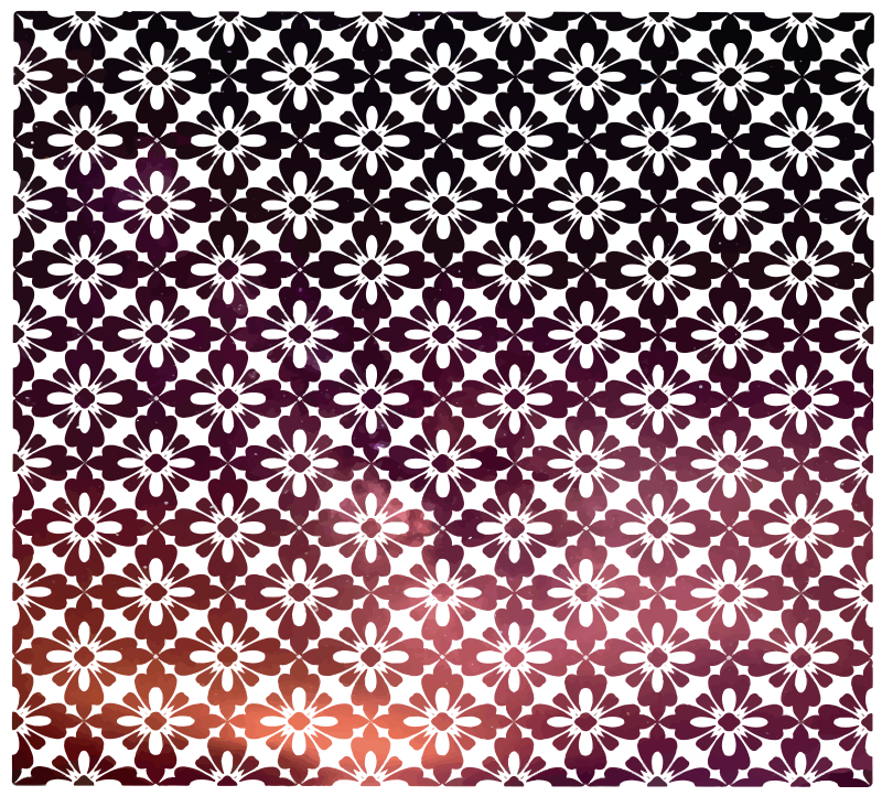 Okrasné květiny květinový vinyl koberec - TenStickers