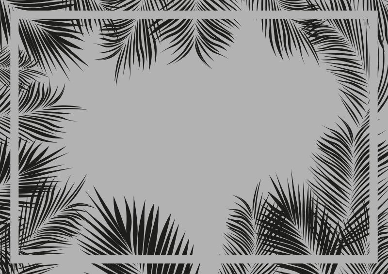 Koberec vzor kapradina vinyl obývací pokoj - TenStickers