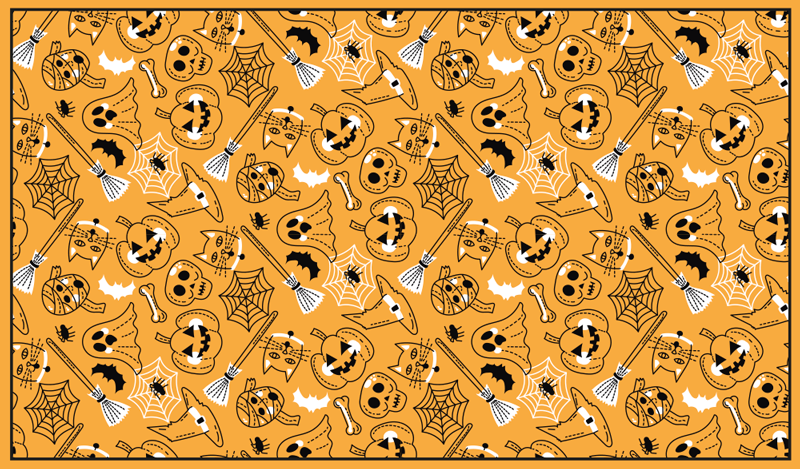 Představoval vinylový koberec mumií, dýní a netopýrů - TenStickers