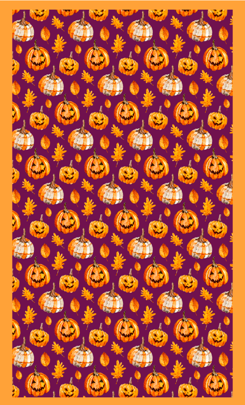 Dýňový halloweenský vinylový koberec - TenStickers