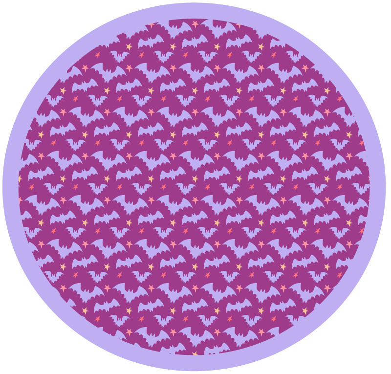 Vinylový koberec předvečer všech svatých s netopýry - TenStickers