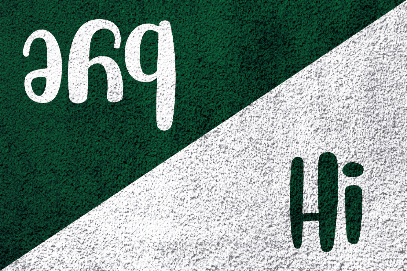 Ahoj a čau vlastní vinylový koberec - TenStickers