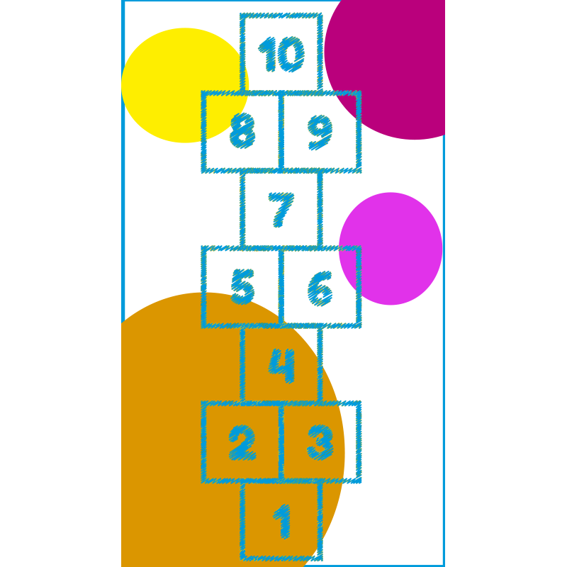 Dětské poskakovací herní vinylové koberce - TenStickers