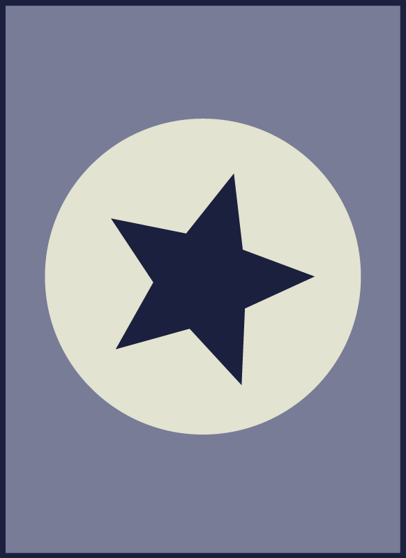 Vinylový koberec odstínů modré hvězdy - TenStickers