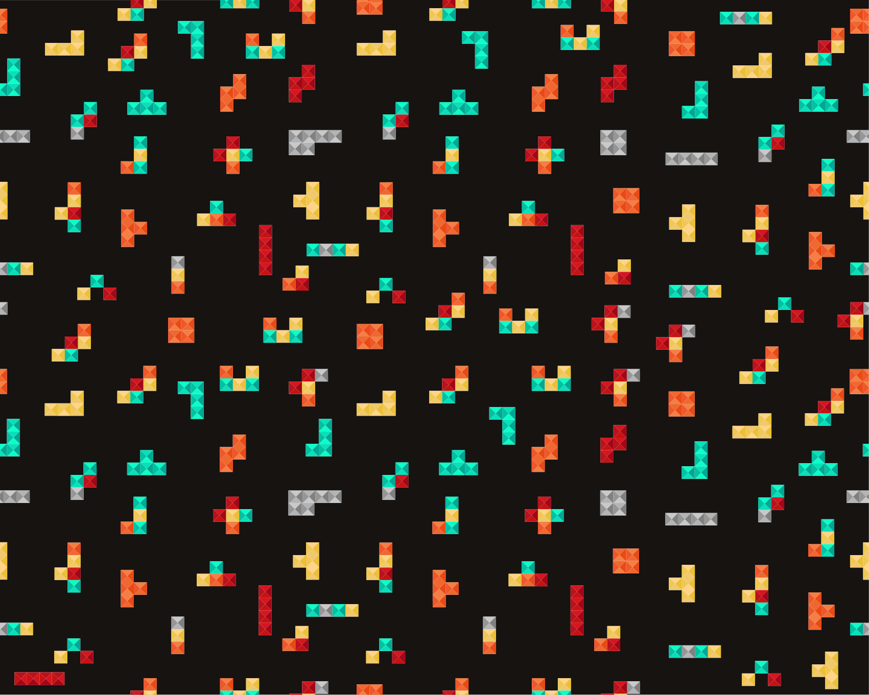 Retro tetris vintage vinylový koberec - TenStickers