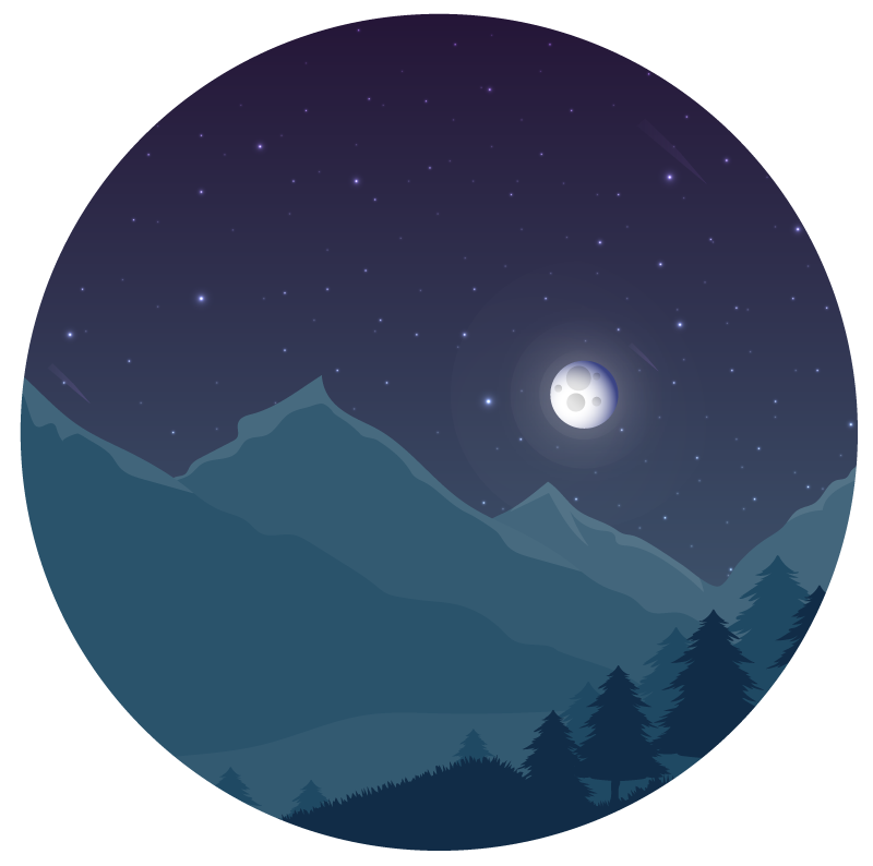 Noční obloha přírodní vinylový koberec - TenStickers