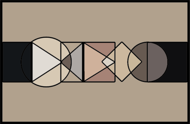 Abstraktní geometrie Geometrický vinylový koberec - TenStickers