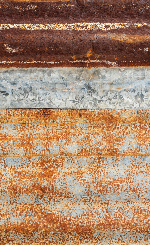 Starý rezavý vintage vinylový koberec - TenStickers