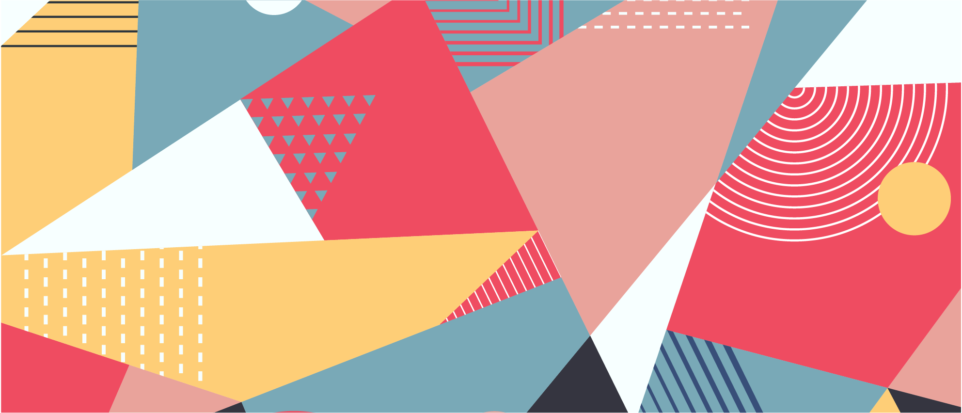 Geometrický barevný moderní koberec - TenStickers