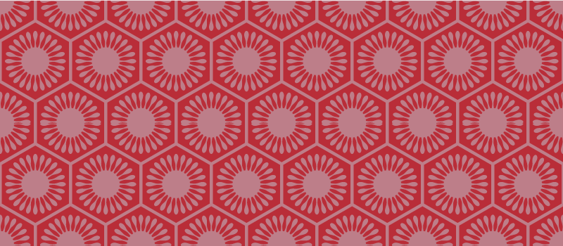 Kruhový motivový soubor Geometrický vinylový koberec - TenStickers