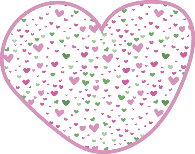 Dekor se vzorem srdce Ostatní Vinylový koberec - TenStickers