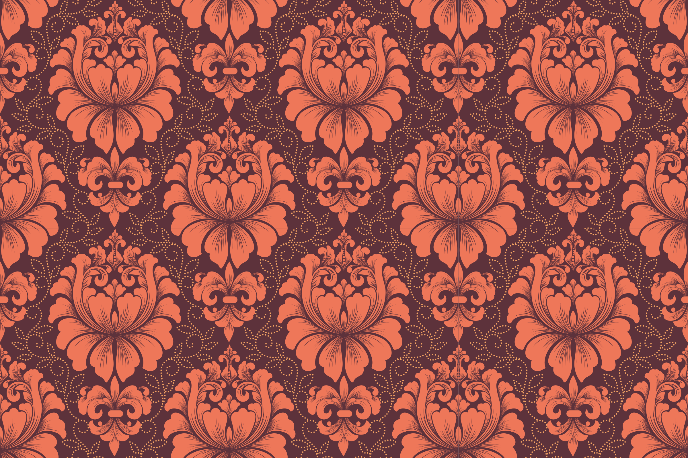 Zdobená symetrie Mandala vinylový koberec - TenStickers