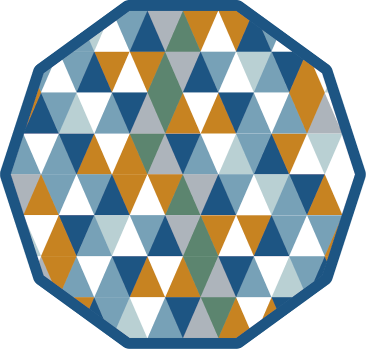 Pvc koberec vícebarevné trojúhelníky vinylové koberce - TenStickers