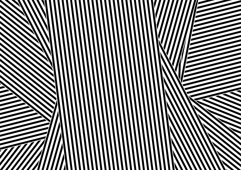 černo bílý pruhovaný vinylový koberec do obývacího pokoje - TenStickers