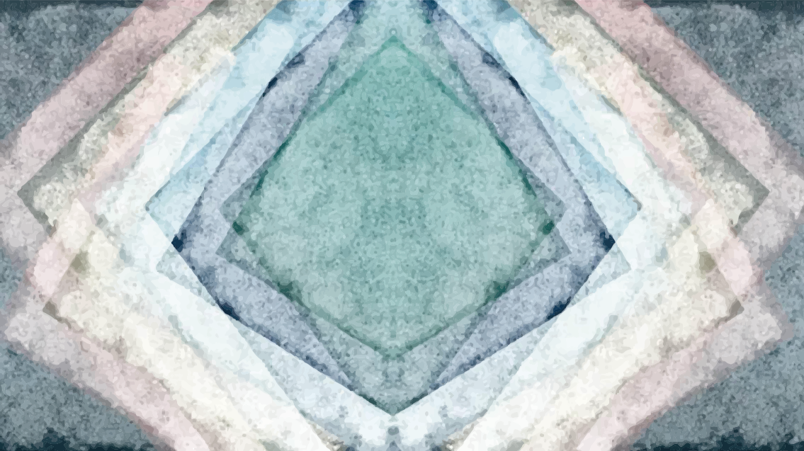 čtvercový vybledlý barvy vintage koberec - TenStickers