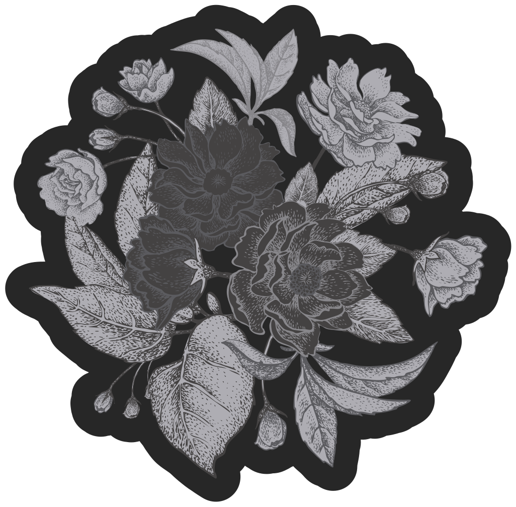 Vinylový koberec orientálních květin - TenStickers