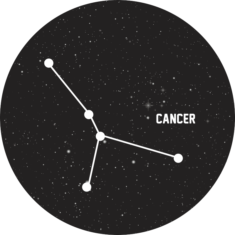 Zodiac znamení rakoviny moderní koberec - TenStickers