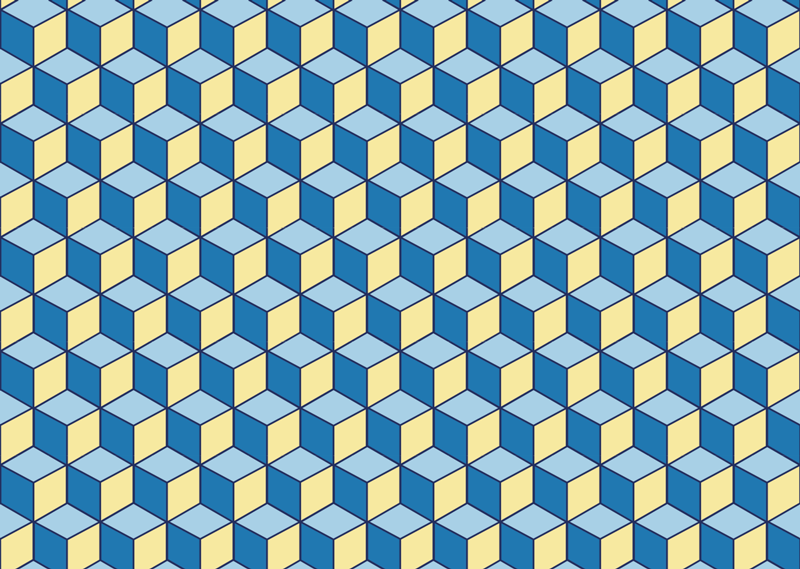 Vinylový koberec kuchyně 3d efekt geometrické koberce - TenStickers