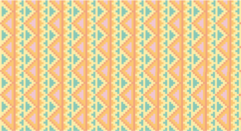 Kmenový vzorovaný dekor Geometrický vinylový koberec - TenStickers