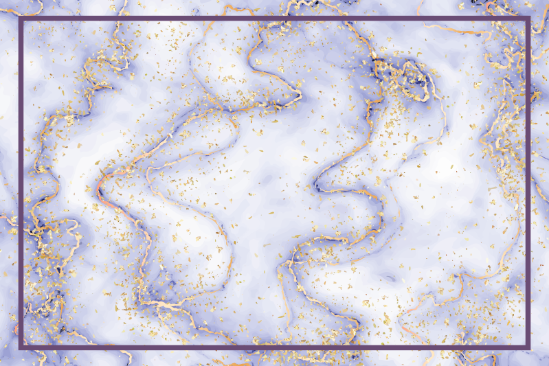 Mramorované zlaté skvrny Mramorový vinylový koberec - TenStickers