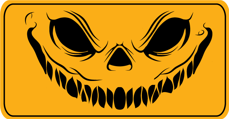 Smajlíky strašidelné halloweenské koberce - TenStickers