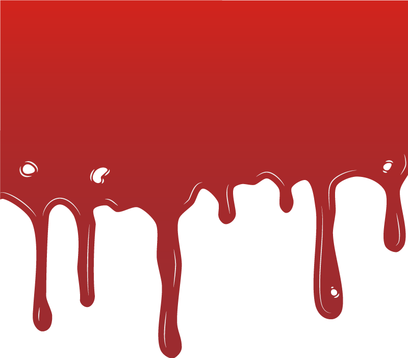 Louže krve halloween koberečky - TenStickers