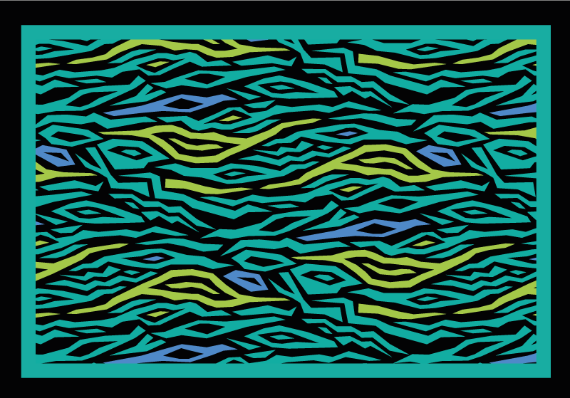 Abstraktní safari Vinylový koberec se zvířecím potiskem - TenStickers