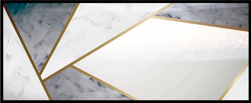 Geometrické mramorové akcenty Vinylový koberec s texturou - TenStickers