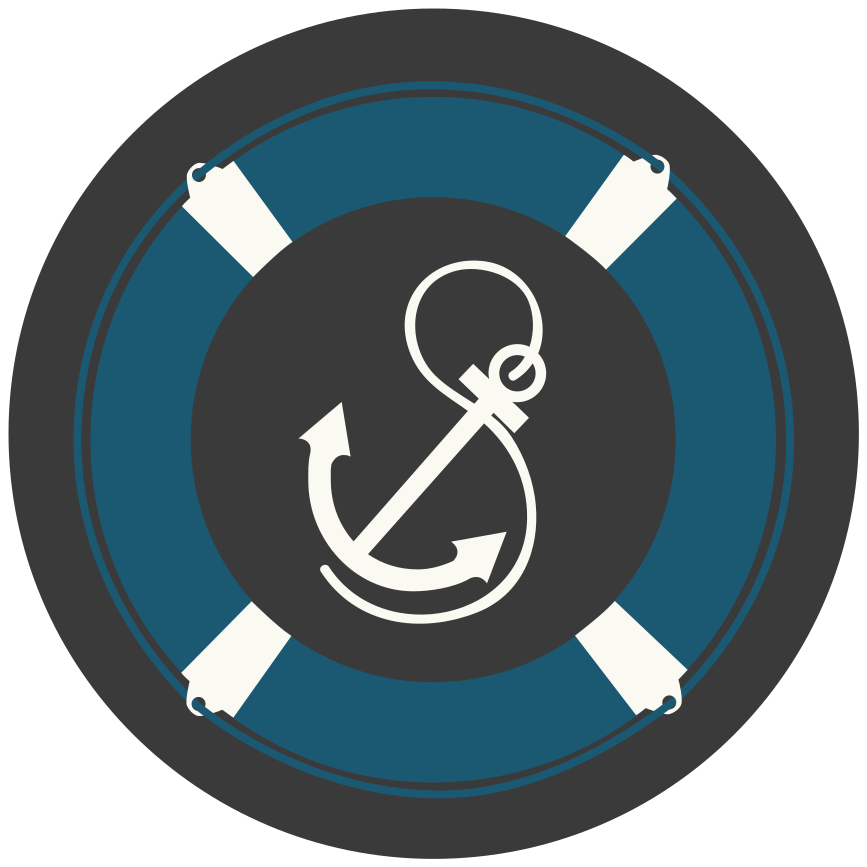 Motiv námořní kotvy Mozaikový vinylový koberec - TenStickers