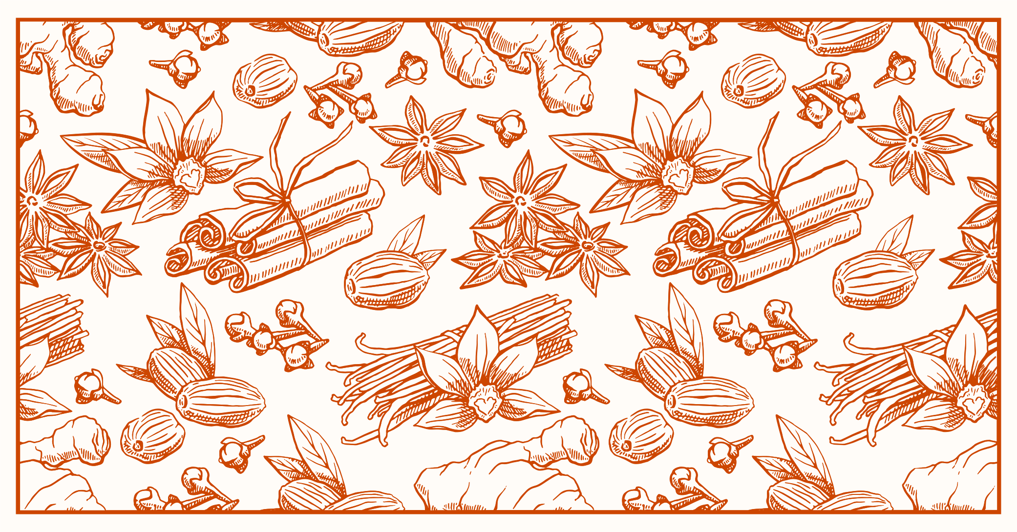 Hnědé koření kuchyňské podlahové dlaždice koberec - TenStickers