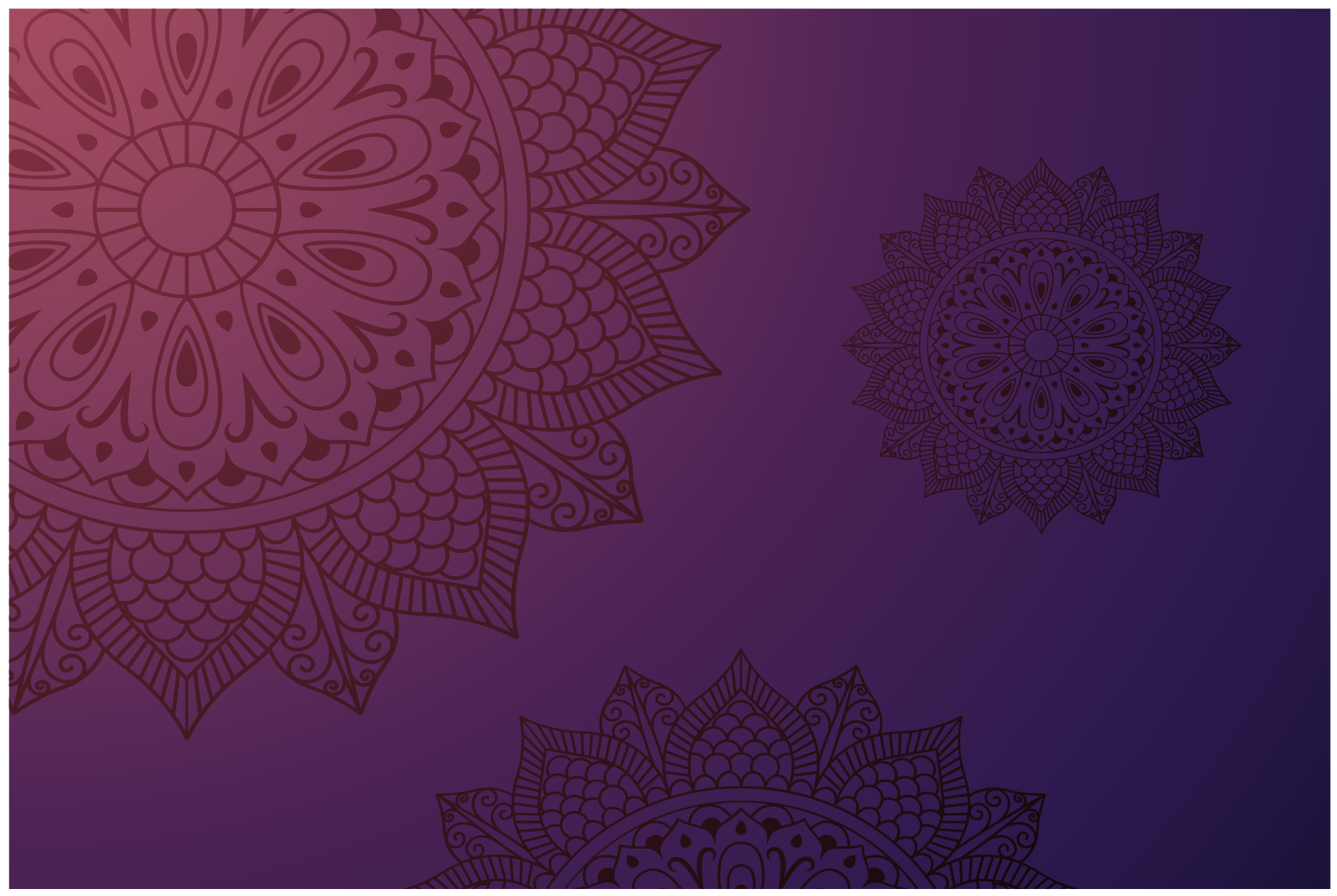 Koberec se vzorem mandaly Mandala vinylový koberec - TenStickers