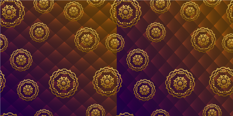 Překrytí motivem mandaly Mandala vinylový koberec - TenStickers