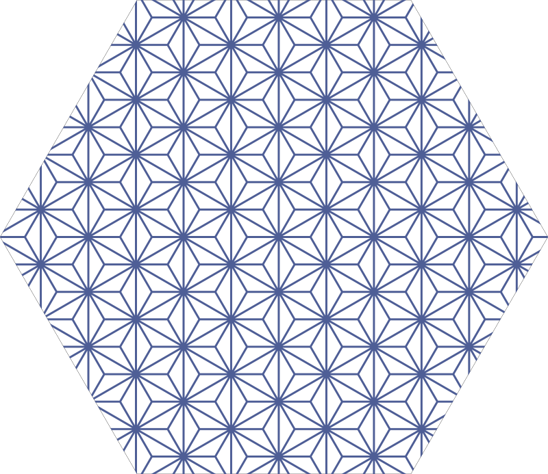 Geometrické hvězdné vzory Geometrický vinylový koberec - TenStickers