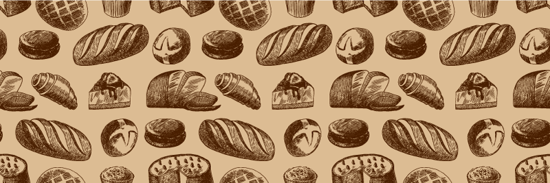 Pekárna design kuchyňské podlahové dlaždice - TenStickers