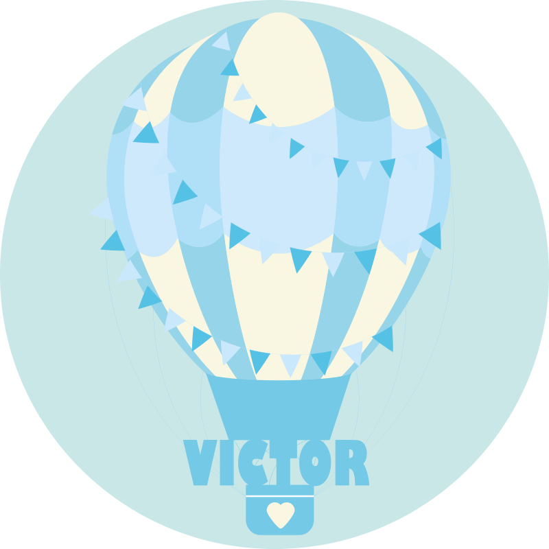 Přizpůsobitelný balónek Vinylový koberec se jmény - TenStickers