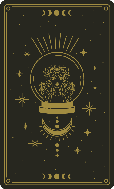 Koberec čarodějnice a měsíce - TenStickers