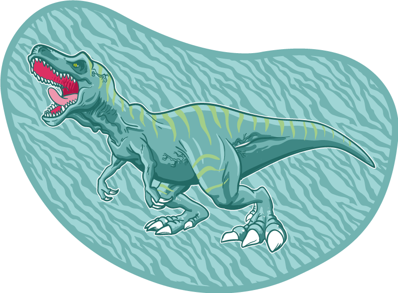 Zvířecí koberec tyrannosaurus rex dinosaurus - TenStickers
