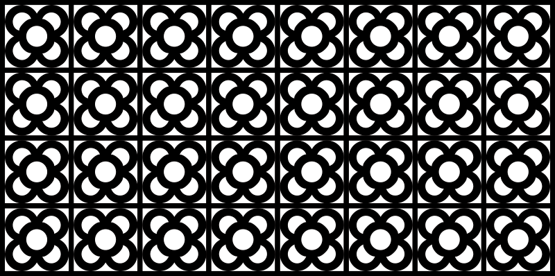 Kruhové motivy Geometrický vinylový koberec - TenStickers