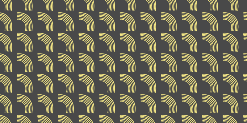 Geometrické obloukové vzory Pruhovaný vinylový koberec - TenStickers