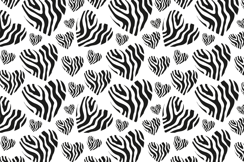 Zebra pruhy vzor Vinylový koberec se zvířecím potiskem - TenStickers