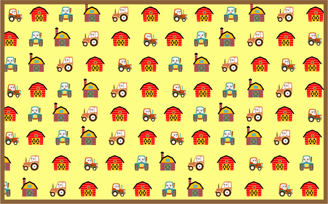 Farmářská zábava Vinylový koberec pro děti - TenStickers